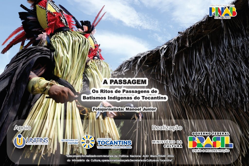 Ritual de batismo indígena documentado em exposição no Tocantins