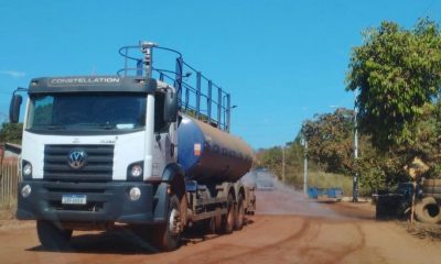 Ação “Taca água, Palmas” no setor Água Fria, região norte de Palmas – Foto: Divulgação