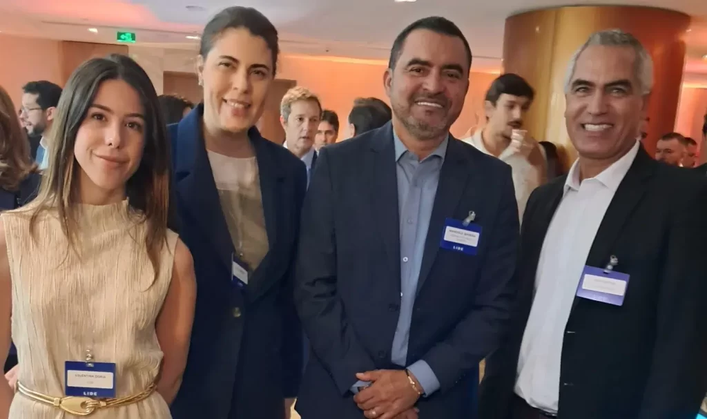 Valentina Doria - Internacional Affairs LIDE, Diva Cordeiro ‐ Presidente do LIDE Tocantins, Wanderlei Barbosa - Governador do Tocantins e Farid Mechqi- Presidente do LIDE Marrocos