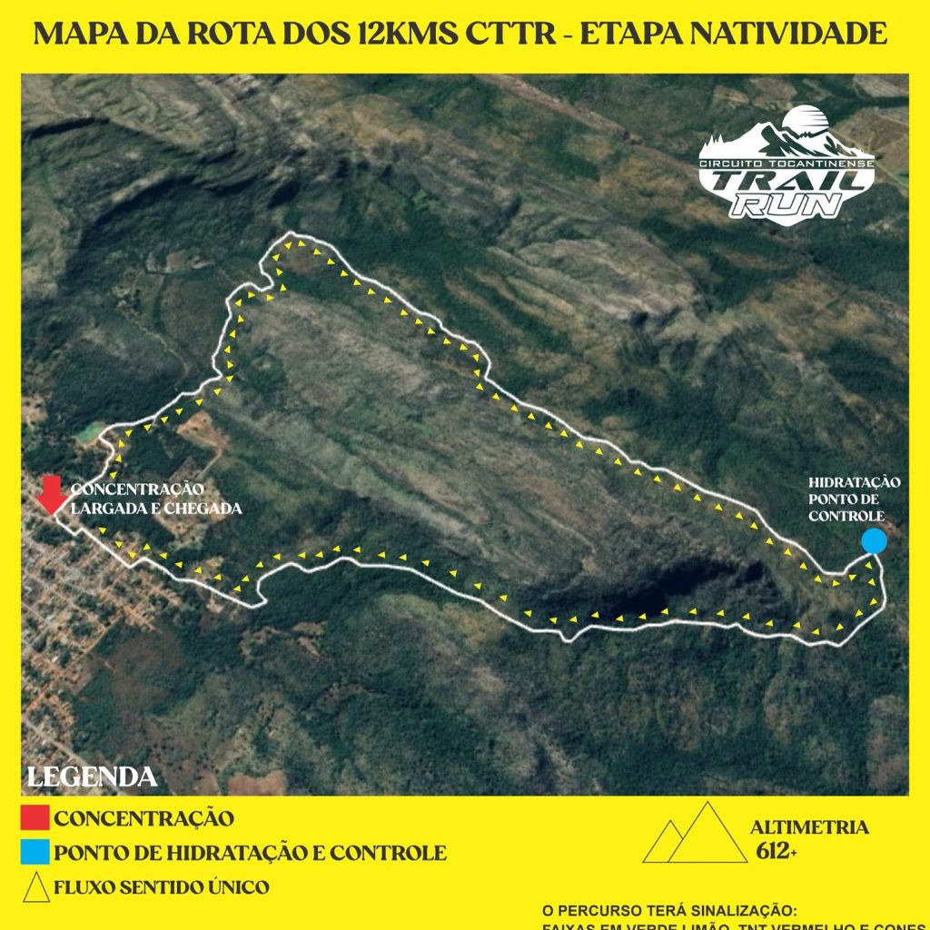 Trail run em Natividade com percurso entre matas e serras