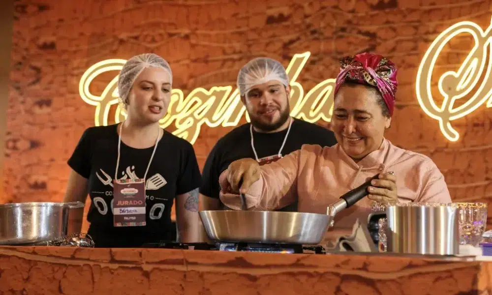 Chef Maria Célia é veterana no FGT, assim como demais competidores do Encontro de Gigantes, todos vencedores de ao menos uma categoria – Foto: Lia Mara