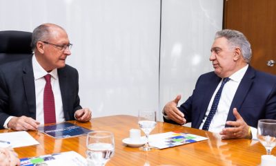 Governador Laurez Moreira agradeceu o apoio do vice-presidente Geraldo Alckmin na realização dos novos estudos geoeconômicos do país - Foto: Vinícius Santa Rosa/Governo do Tocantins