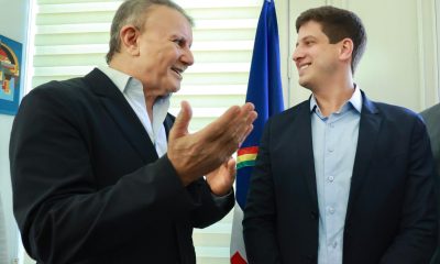 Eduardo Siqueira Campos recebe o prefeito do Recife, João Campos – Foto: Flávio Cavalera