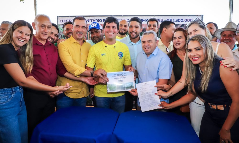 Representando o governador Laurez Moreira, o secretário de Estado dos Esportes e Juventude, Juarez Salim Moreira, acompanhou o ministro do Esporte, André Fufuca,nos lançamentos de obras esportivas em Palmas e Porto Nacional - Crédito: Ezequias Araújo/Governo do Tocantins