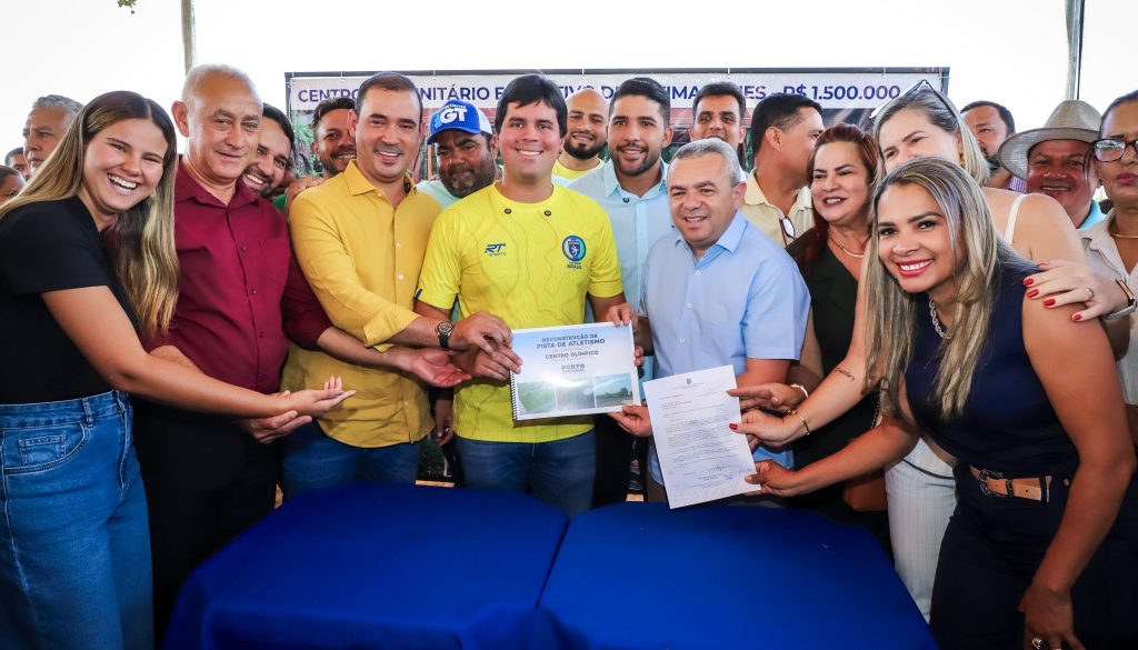 Representando o governador Laurez Moreira, o secretário de Estado dos Esportes e Juventude, Juarez Salim Moreira, acompanhou o ministro do Esporte, André Fufuca,nos lançamentos de obras esportivas em Palmas e Porto Nacional - Crédito: Ezequias Araújo/Governo do Tocantins