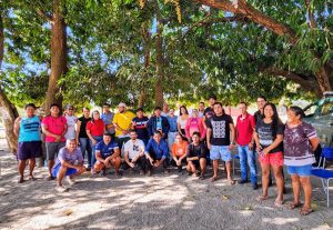 Na Aldeia Txuiri, equipe da Setur se reuniu com comunidade e lideranças de quatro aldeias Javaé. Seleucia Fontes/Governo do Tocantins