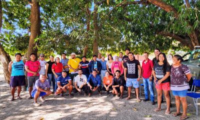 Na Aldeia Txuiri, equipe da Setur se reuniu com comunidade e lideranças de quatro aldeias Javaé. Seleucia Fontes/Governo do Tocantins