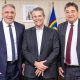 Governador Laurez, ministro André de Paula e secretário da Agricultura do Tocantins, César Halum, unidos em ações estratégicas para gerar oportunidades no estado - Vinícius Santa Rosa-Governo do TO.