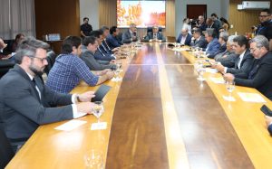 Reunião foi realizada na Aleto, com 17 deputados estaduais. Foto Isis Oliveira