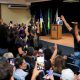 Cerimônia de anúncio contou a participação de dezenas de representantes da comissão dos aprovados do concurso da educação - Foto: Adilvan Nogueira/Governo do Tocantins