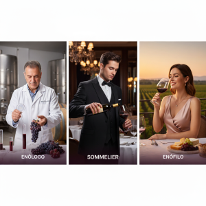 Diferença entre sommelier, enólogo e enófilo