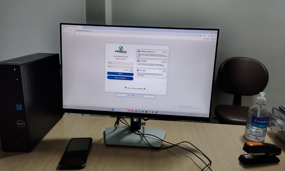Palmas integra Gov.br ao sistema de gestão e reforça segurança digital – Portal Jaciara Barros Com a integração ao GOV.BR, servidores municipais passam a acessar os sistemas de Palmas com mais agilidade e segurança – Foto: Renata Pessoa