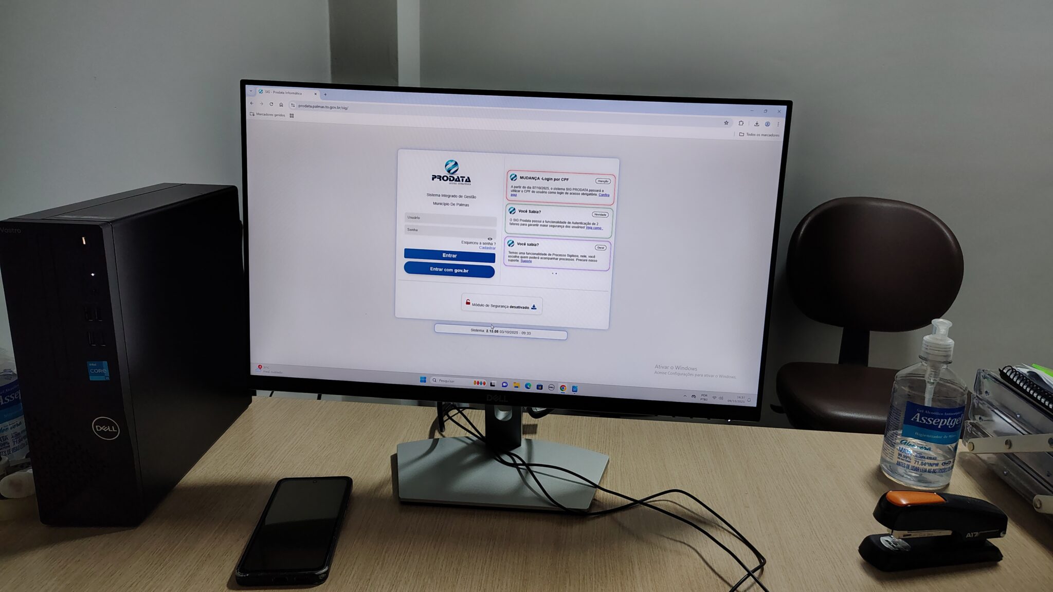 Palmas integra Gov.br ao sistema de gestão e reforça segurança digital – Portal Jaciara Barros Com a integração ao GOV.BR, servidores municipais passam a acessar os sistemas de Palmas com mais agilidade e segurança – Foto: Renata Pessoa
