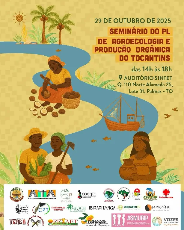 Seminário apresenta PL de Agroecologia e Produção Orgânica no Tocantins – Portal Jaciara Barros Movimentos sociais apresentam PL de Agroecologia