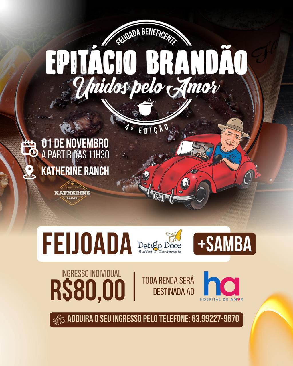 Feijoada beneficente Epitácio Brandão – Portal Jaciara Barros Feijoada beneficente Epitácio Brandão