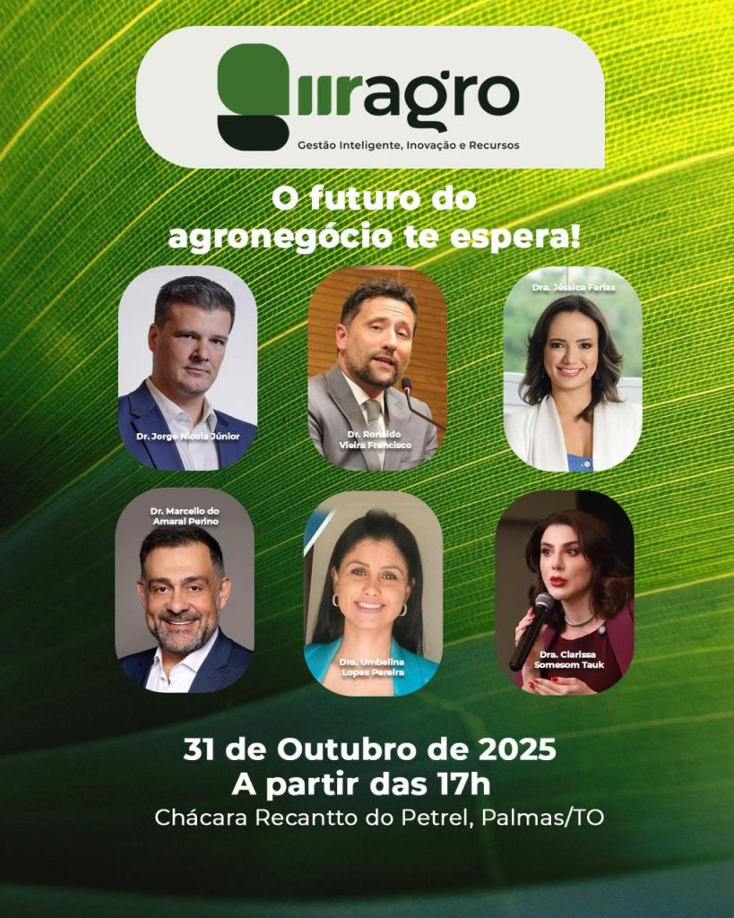 GIIR Agro em Palmas foca inovação e sustentabilidade