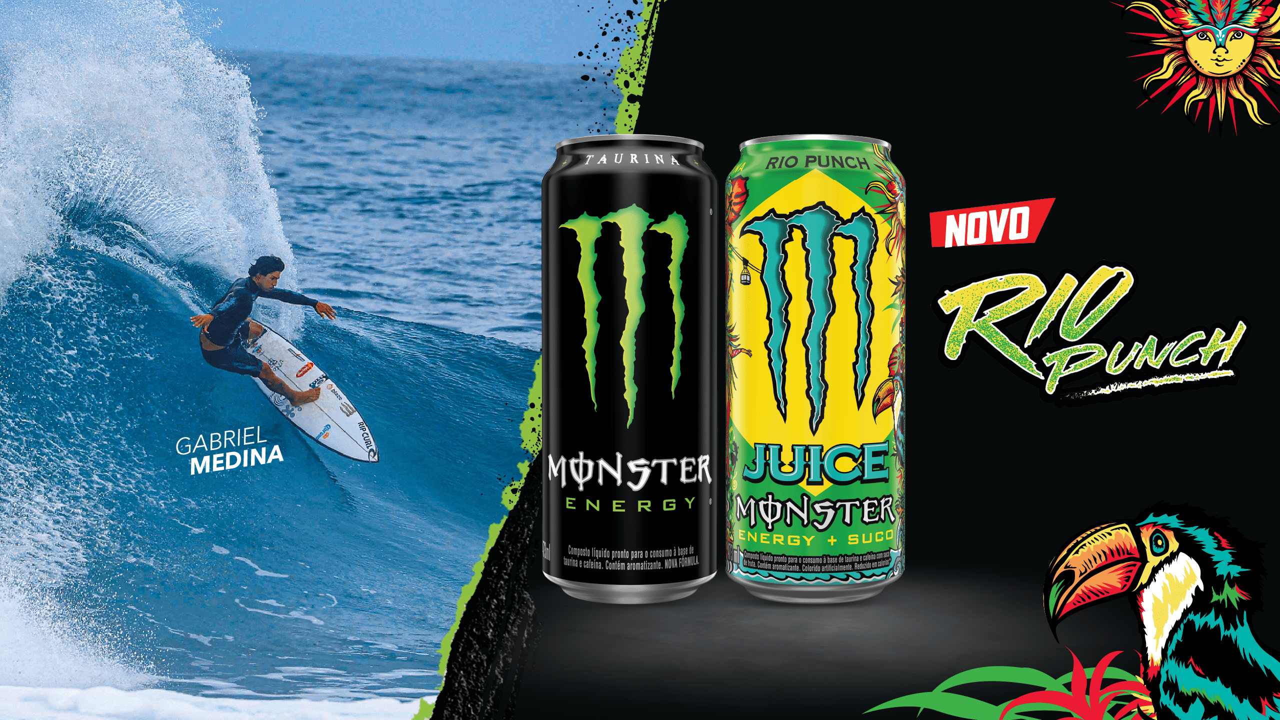 Monster Energy lança “Rio Punch” — energia épica inspirada no Brasil! – Portal Jaciara Barros MONSTER ENERGY LANÇA O "RIO PUNCH"