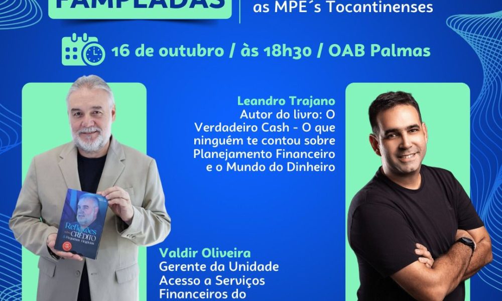 O evento, que é gratuito, ocorre no próximo dia 16, em Palmas; público também terá capacitação em planejamento e desenvolvimento de equipes produtivas