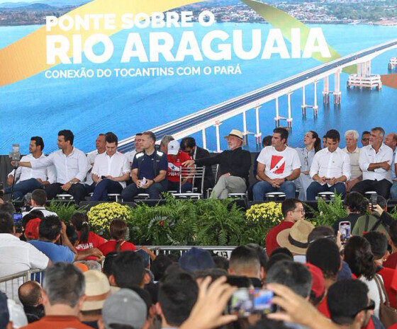 Governador Laurez Moreira celebra a entrega da maior obra de integração entre Tocantins e Pará, destacando a realização de um sonho histórico da população - Foto: Ademir dos Anjos/Governo do Tocantins