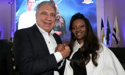 Governador Laurez Moreira ao lado da nova reitora da UFT - Maria Santana - foto Marcio Vieira