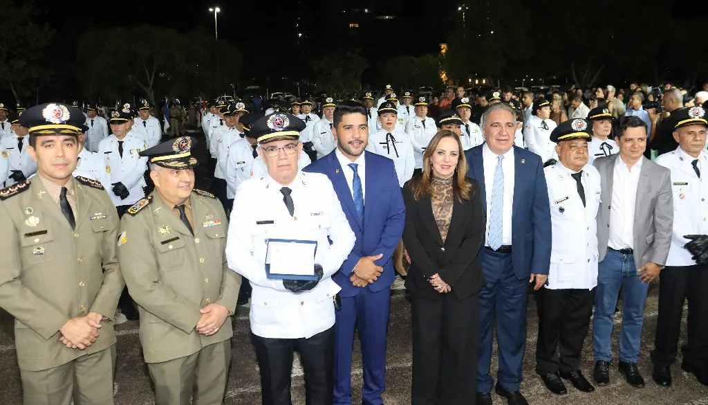Comandante-Geral, Coronel Cláudio Thomaz Coêlho de Souza, destacou a importância das novas lideranças para a Corporação e agradeceu o apoio do governador - Luís Felipe/Governo do Tocantins
