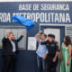 Descerramento da placa inaugura da nova Base Comunitária da Guarda Metropolitana, na Praia da Graciosa – Foto: Lia Mara