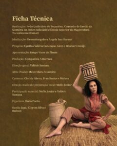 Uma mulher com uma cesta na cabeça