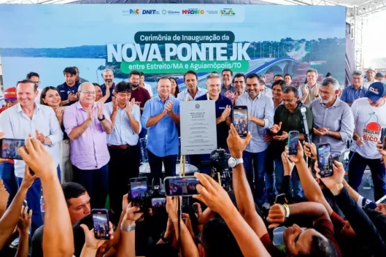 Governador Wanderlei Barbosa e ministro Renan Filho entregam nova ponte JK