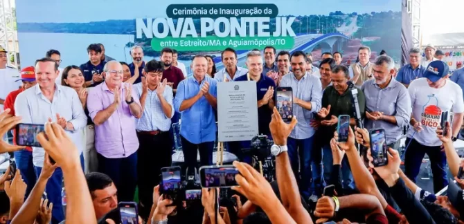 Governador Wanderlei Barbosa e ministro Renan Filho entregam nova ponte JK