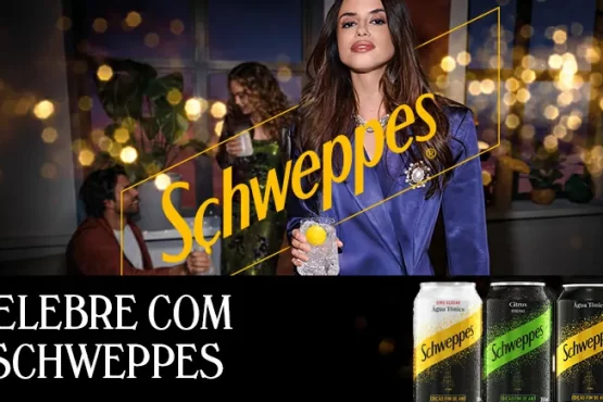 Schweppes. Edição especial reforça a sofisticação e o espírito festivo da marca, trazendo embalagens que celebram o brilho das festas de fim de ano.