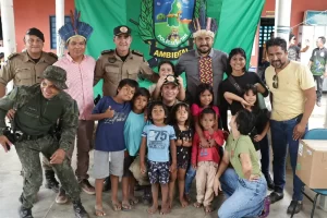 Ação integrada na Ilha do Bananal com participação da PMTO leva cidadania à Aldeia Twiri