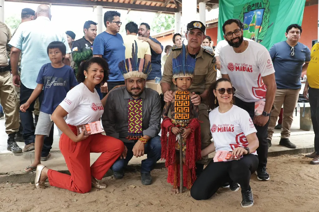 Ação integrada na Ilha do Bananal com participação da PMTO leva cidadania à Aldeia Twiri