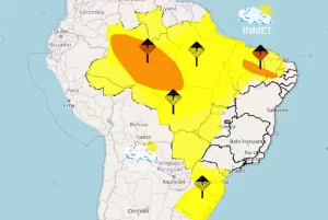 alerta de chuvas intensas no Tocantins