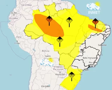 alerta de chuvas intensas no Tocantins