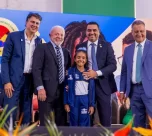 Governador Wanderlei Barbosa recebeu o Selo Ouro, concedido pelo presidente Luiz Inácio Lula da Silva em reconhecimento ao Tocantins - Vinícius Santa Rosa/Governo do Tocantins