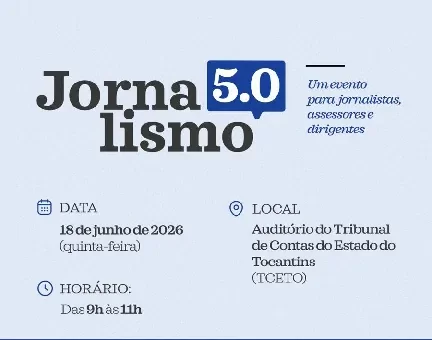 Jornalismo 5.0 reúne especialistas em Palmas para debater desinformação, inteligência artificial, fake news e os desafios da comunicação digital.