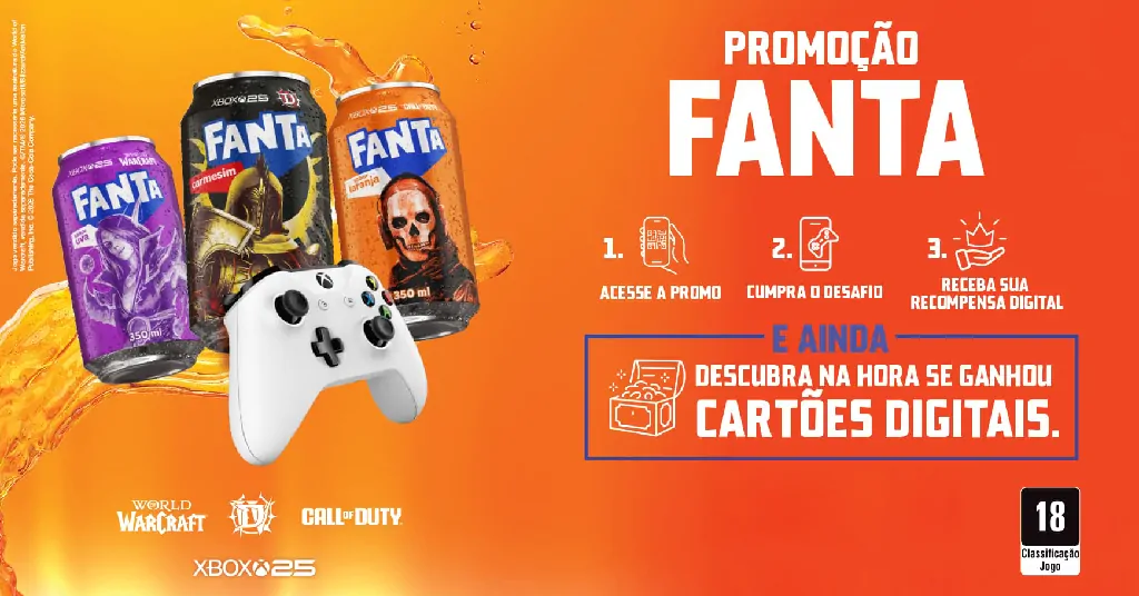 promoção Fanta Xbox
