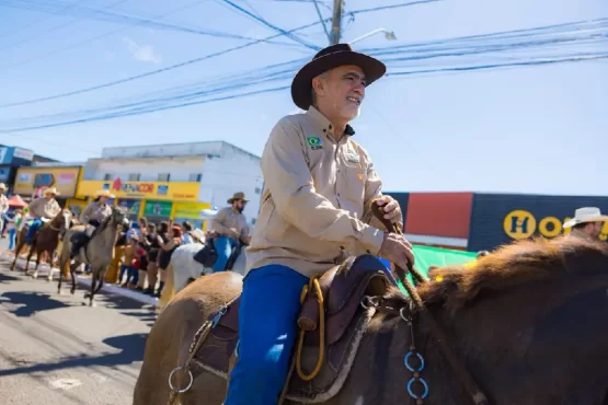 Amélio Cayres na Cavalgada de Araguaína