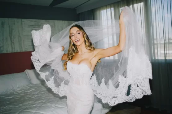 Vestido de noiva criado à distância emociona casal – Portal Jaciara Barros Vestido de noiva